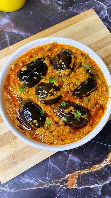 Brinjal Curry / Gutti Vankaya with Rice Combo